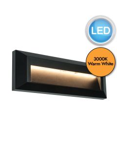 Saxby Lighting - Severus - 61214 - LED Black Clear IP65 Rectangle Outdoor Recessed Marker Light