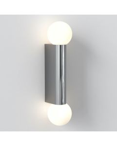 Astro Lighting - Ortona - 1459002 - Chrome Opal Glass 2 Light IP44 Bathroom Wall Light