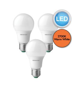3 x 4.8W LED E27 Light Bulbs - Warm White