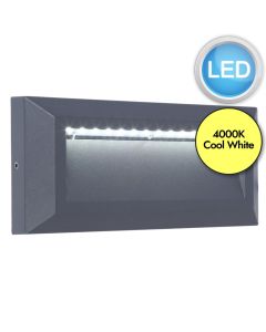 Lutec - Helena - 5191602118 - LED Dark Grey Opal IP54 Outdoor Recessed Marker Light